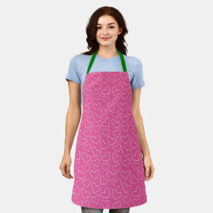 Tablier Cuisine Cool aux coeurs roses Baker Womens Apron