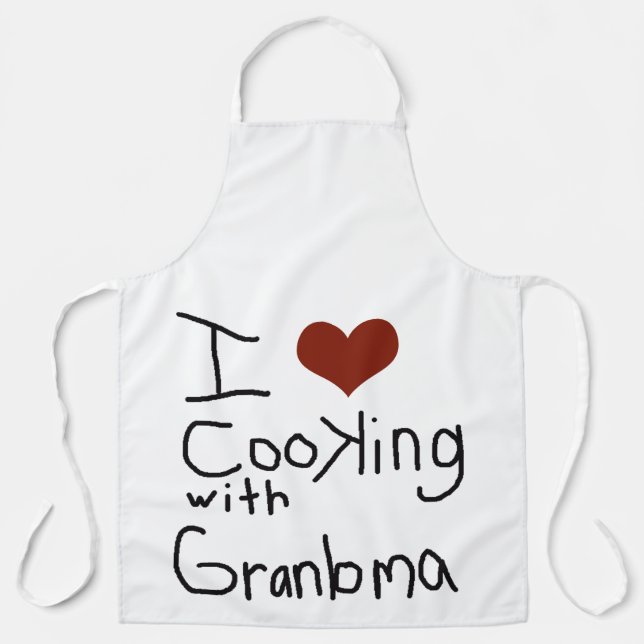 Tablier cuisine d'amour grand-mère Apron (Recto)