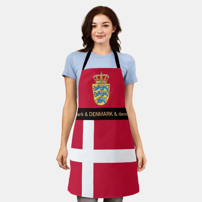 Tablier Cuisine Danemark & Danemark Drapeau Cuisine Chefs (Porté)