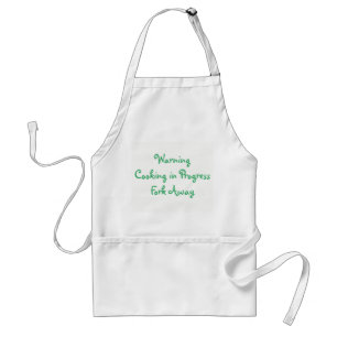 Tablier Cuisine d'avertissement en cours
