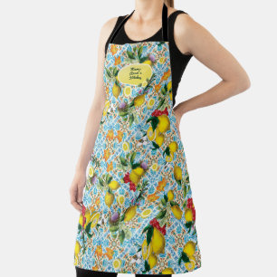 Tablier Cuisine de citron personnalisée Chef Cuisine Mono