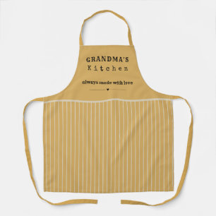 Tablier Cuisine de grand-mère Vintage bande personnalisabl