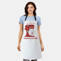 Cuisine de mélange de soie rouge | Monogramme | No