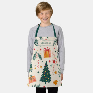 Tablier Cuisine de Noël personnalisée pour enfants