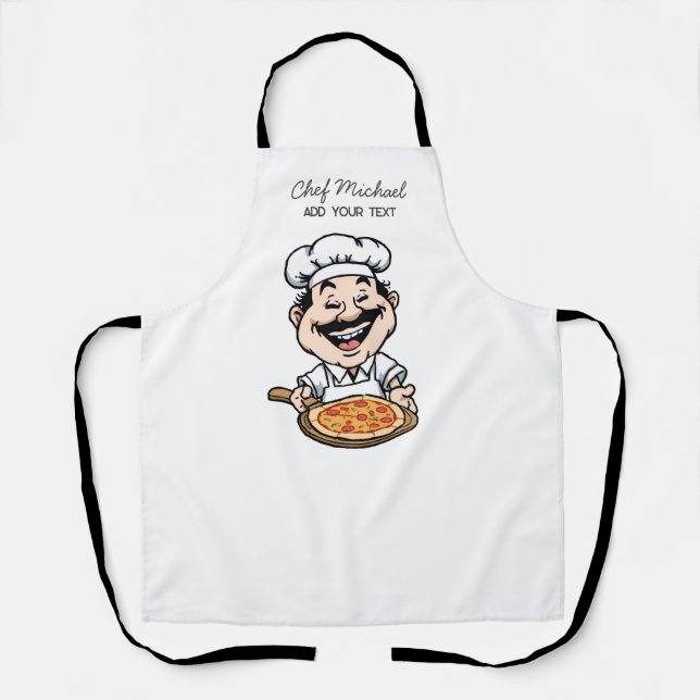 Tablier Cuisine de pizzeria italienne ou restaurant       (Recto)