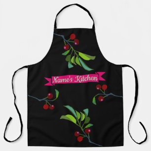 Tablier Cuisine de votre nom Trois cerises Membres Arbre