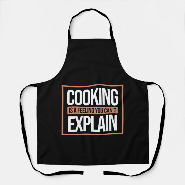 Tablier Cuisine Est Un Sentiment Cuisinier Cuisinier (Recto)