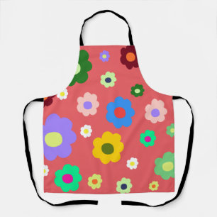 Tablier Cuisine fleurie colorée rétro printemps