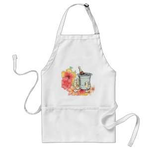 Tablier Cuisine Florale Champagne Apron