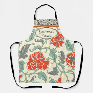 Tablier Cuisine grand-mère personnalisée Fleur japonaise