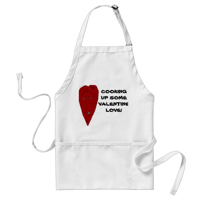 TABLIER CUISINE HAUT APPARTEMENT VALENTINE LOVE (Devant)
