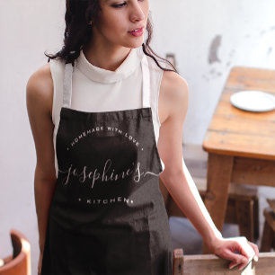 Tablier Cuisine maison avec amour personnalisée