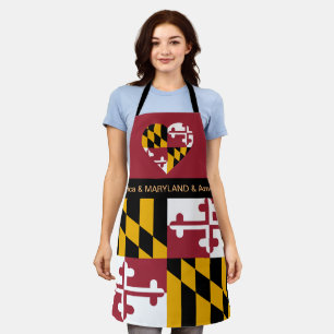 Tablier Cuisine Maryland & Maryland Drapeau USA Cuisine Ch