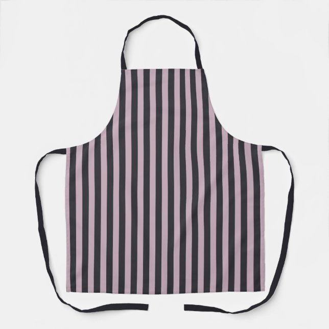 Tablier Cuisine moderne avec barbecue violet et gris (Recto)