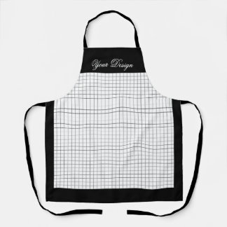 Tablier Cuisine monochrome personnalisée | Noir & Blanc