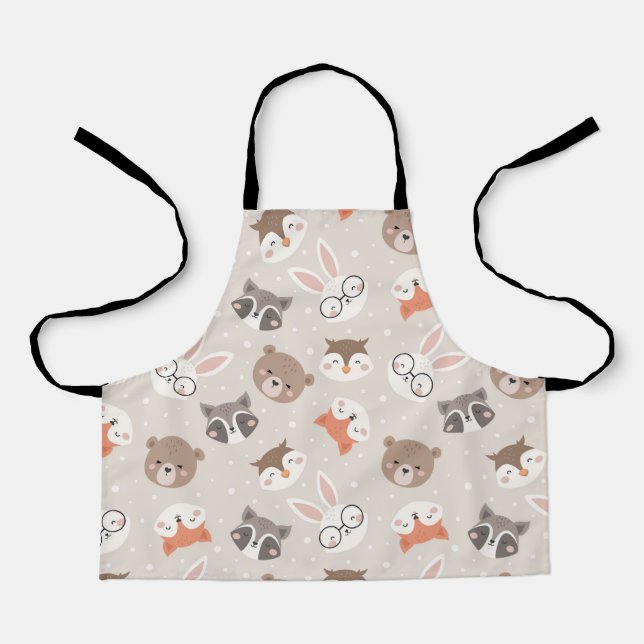Tablier Cuisine Motif pour enfants en bois (Recto)