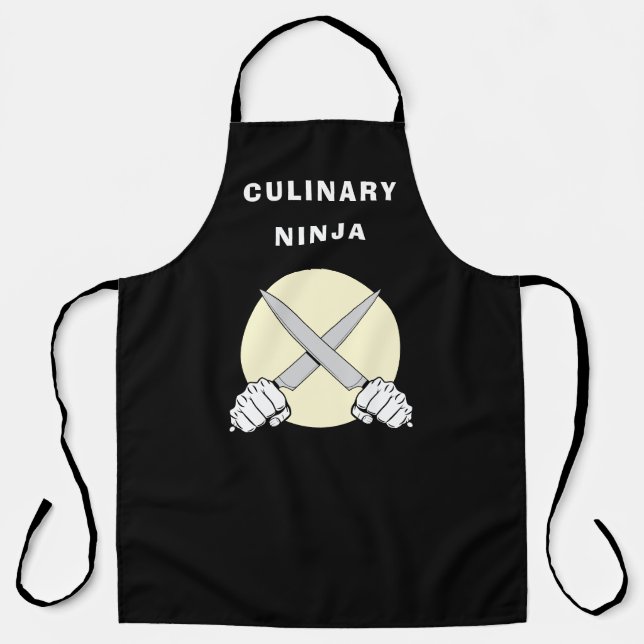 Tablier Cuisine Ninja BBQ Grill Cuisinier Cuisinier Cuisin (Recto)