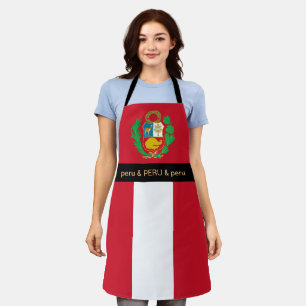 Tablier Cuisine Pérou, cuisine des chefs du drapeau péruvi