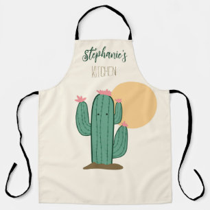 Tablier Cuisine personnalisée Cute Cactus