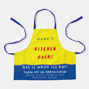 Tablier Cuisine personnalisée Ouverte + 3Commentaires Amus