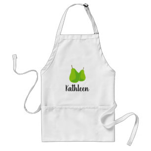 Tablier cuisine poire vert mignon pour femmes