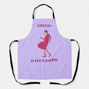 Tablier Cuisine pour la danse violet