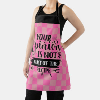 Tablier Cuisine Rétro Drôle Dit Rose