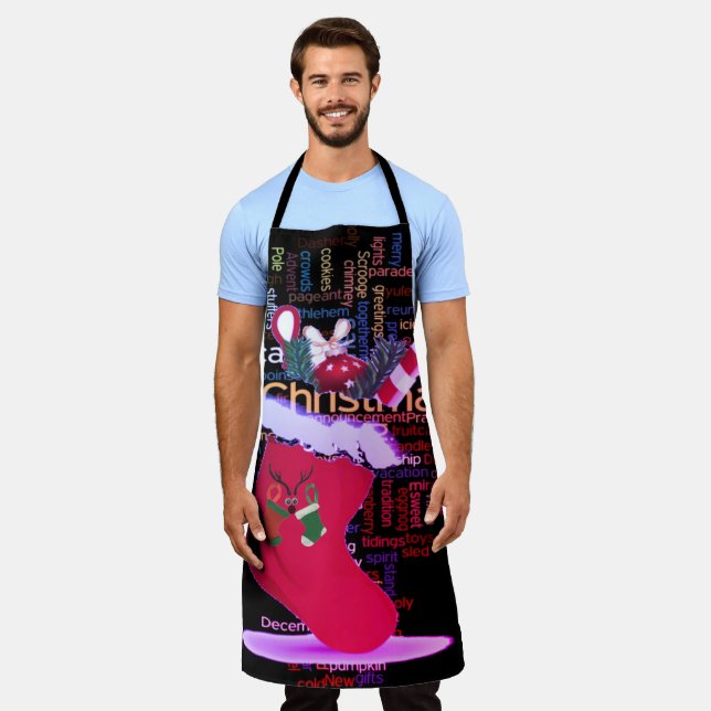 Tablier Cuisine Up Christmas Cheer : Jour Spécial du Chef (Porté)