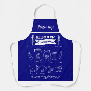 Tablier Cuisine utile Conversion Cuisine bleu marine