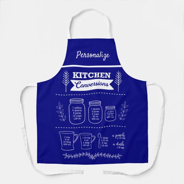 Tablier Cuisine utile Conversion Cuisine bleu marine (Recto)