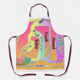 Tablier Cuisinier Cuisine Rôtir Arroser Cuire Arc-en-ciel