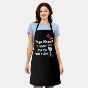 Tablier Cuisinier noir personnalisé Amateurs de vin sassy 