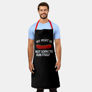 Tablier Cuisinier Noir Personnalisé Mens Frotter Ma Viand