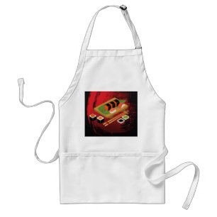 Tablier Cuisinier Sushi noir et rouge