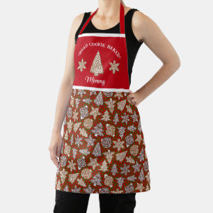 Tablier Cuisinière de Noël personnalisée Cookie Baker pers