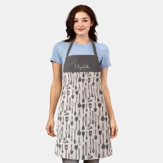 Tablier Cuisinière Joueuse Cute Apron Colorful Ustensile d