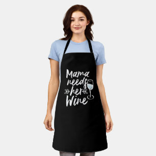 Tablier Cuisinière Noire Personnalisée Mama A Besoin De 