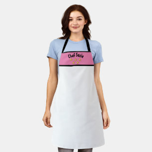 Tablier Cuisinière personnalisée cinq étoiles Chef boulang
