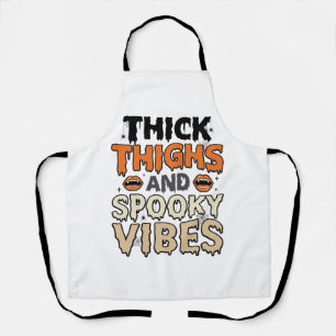 Tablier Cuisses Épaisses et Vibes Sombres Design Halloween