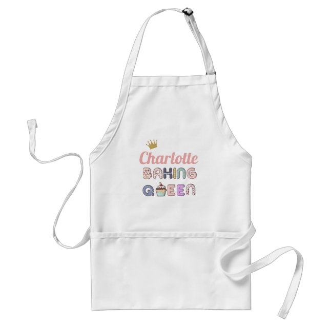 Tablier Cuisson customisée Queen Adult Apron (Devant)