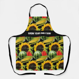Tablier Cultiver Aliments Légumes Fruit Motif de tournesol
