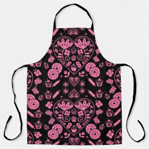 Tablier Cupcake Baking Folk Art