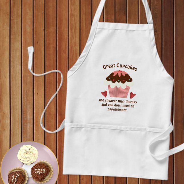 Tablier Cupcakes et Coeurs Humour Apron (Créateur téléchargé)