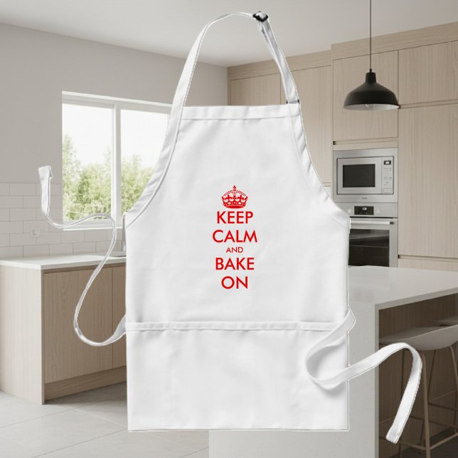 Tablier Custom | Customizable (Keep calm baking apron)