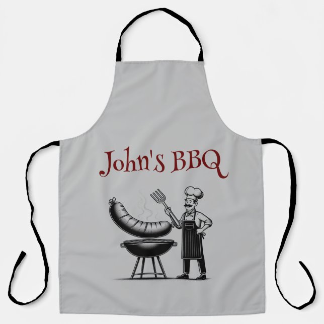 Tablier Customizable BBQ Master Chef (Recto)