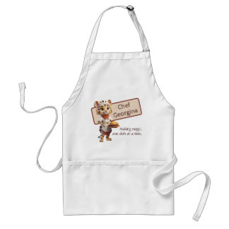 Tablier Cute Animal Chef Tiger Personnalisable