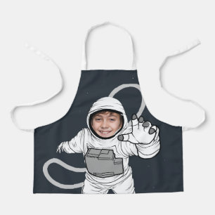 Tablier Cute astronaute photo personnalisée