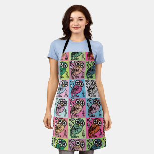 Tablier Cute Athenian Owl Pop Art