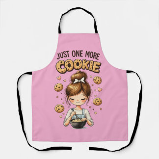 Tablier Cute Baker Girl Just One More Cookie