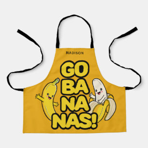 Tablier Cute bananes nom personnalisé